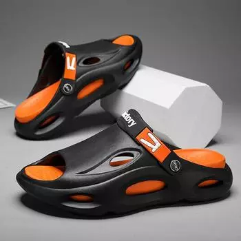 Cool slippers men wear summer driving sandals casual indoor and outdoor wear casual sports beach shoes men 40