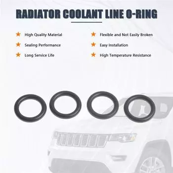 Coolant Line O-Rings For 2005-2018 Chrysler 300 Jeep Grand Cherokee 5.7L & 6.4L