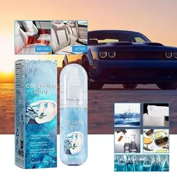Cooling Spray For Hot Weather 50ml Air Freshener Spray For Car Cooling Car Seat Coolant Mist Quick Cooling Agent For Hot Days CHINA