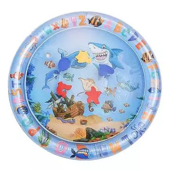 Cooling Summer Pad Mat Play Water Sensor Cat Mat PVC Inflatable Water Mat Interactive Cat Toys Pet Playmat Cat Pet Accessories 100cm