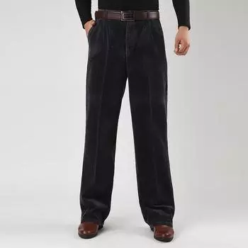 CoolJacket Вельветовые брюки Зимние повседневные брюки 2020 Прямые эластичные толстые вельветовые брюки 30