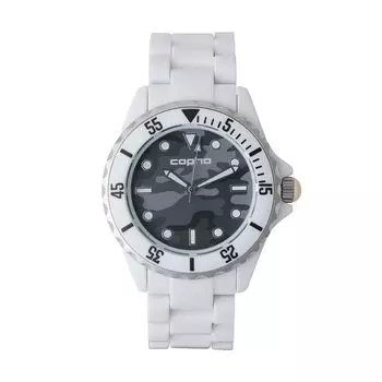 [COPHA] Часы Copuha Japan Limited Diver s Design SWAGGER-CAMO (Swagger Камуфляж) WH-серый (Бело-серый) Набирать номер: Серый (Камуфляж) ремень: белый