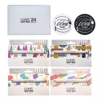 Copic Aclair 24-цветный набор раскрасок с подставками