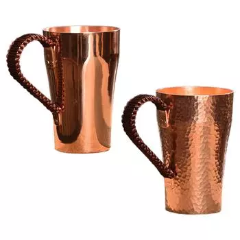 Copper Coffee Mug 400ml Water Mug Copper Tea Cup Multifunction Teaware Handmade Copper Water Cup for Milk Beverage Wedding
