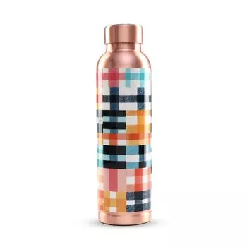 Copper Water Bottle 950ml | Detox Water Bottle- Immunity Enhancing | Copper Bottle For Office/Home/Gym | Eco Friendly And Leakproof | Non-Toxic