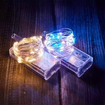 Copper Wire LED Lights String Lighting Strings Waterproof Garland Fairy Light Christmas Wedding Party Decor Holiday Lighting 3M No batteries