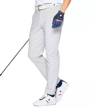 Coq Sportif Golf Pants Water Repellent Stretch Waist Elegant Golf LG5SLP55M GY00 [Le Golf] [NEW BASIC] Anti-Slip Men s (Gray)