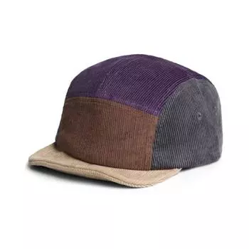 Corduroy Sun Hat Color Matching Five-panel Flat Edge Hat Casual Baseball Cap For Autumn and Winter