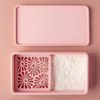 Cornstarch Container Precise Box Polymer Clay Durable Non-Stick Powder Storage Box Container Ceramic Clay Pottery Making Tools жёлтый