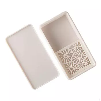 Cornstarch Tapper Box Clay Tool Accessories Portable Easy to Use Container for Molding белый