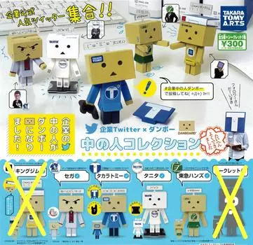 Corporate Twitter x Danbo Middle Person Collection 4 Types