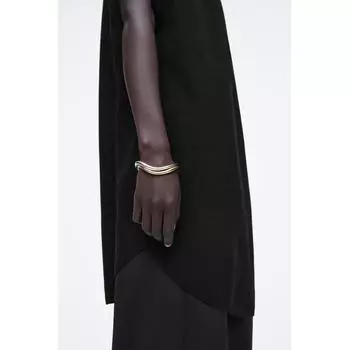 Cos Japan Curve Hinge Bangle Silver/M/L