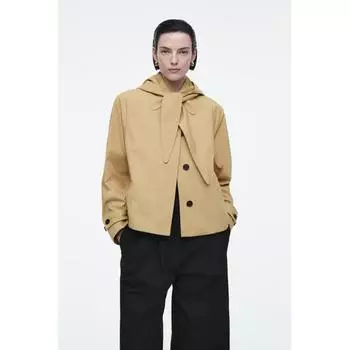 COS Japan detachable hood short trench coat