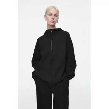 COS Japan double face knit zip up hoodie