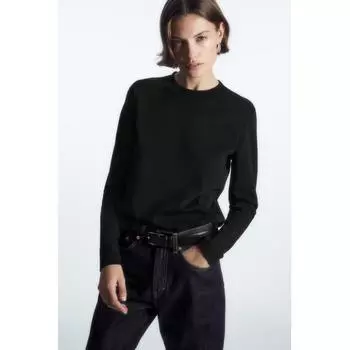 Cos Japan Heavyweight Slim Fit Футболка с длинным рукавом Black/XS