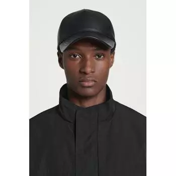 Cos Japan Leather Baseball Cap Black/S/M