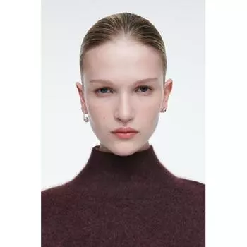 COS Japan mismatch sphere earrings