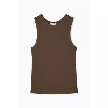 COS Japan ribbed crew neck tank top