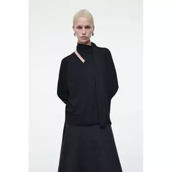 COS Japan scarf detail wool turtleneck sweater