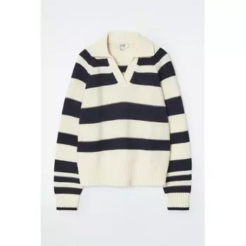 COS Japan striped wool polo sweater