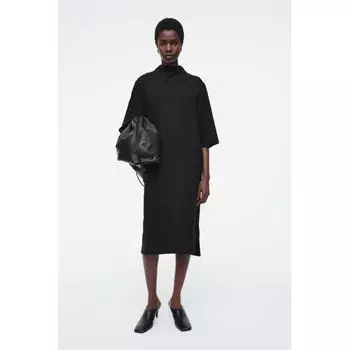 COS Japan tie detail turtleneck dress