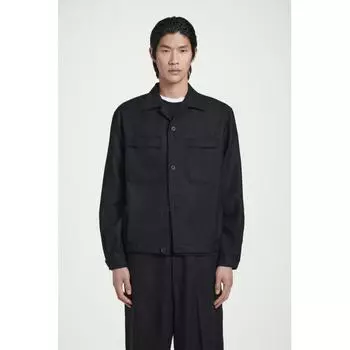 Cos Japan Wool Flannel Overshirt navy/L