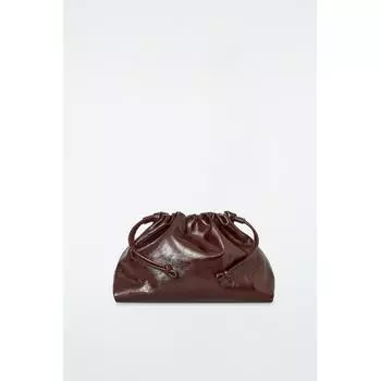 COS Кожаный мини-клатч Japan Cavateli BORDEAUX/NOSIZE