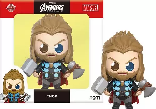 Cosby Marvel Collection Endgame Thor Approximately 8cm CBX040 Avengers #011 Non-Scale Figure, Black, Tall, чёрный