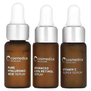 Cosmedica Skincare, мини-серум Essential Serum, набор из 3 предметов