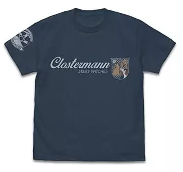 Cospa 501st Joint Fighter Wing Strike Witches ROAD to BERLIN Perrine Closterman Personal Mark T-shirt SLATE L size