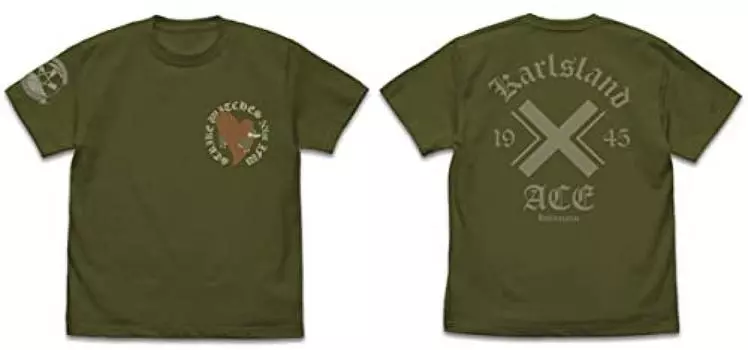 Cospa 501st Joint Fighter Wing Strike Witches ROAD to BERLIN Erica Hartmann Personal Mark T-shirt MOSS L size