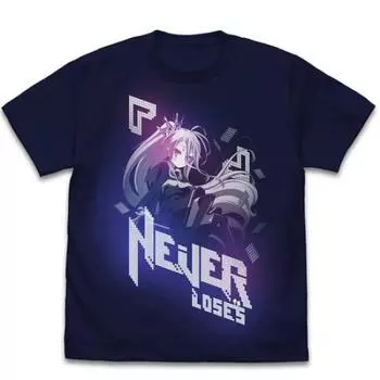 COSPA Белая футболка No Game No Life Ver.2.0 ТЕМНО-СИНЯЯ размер M