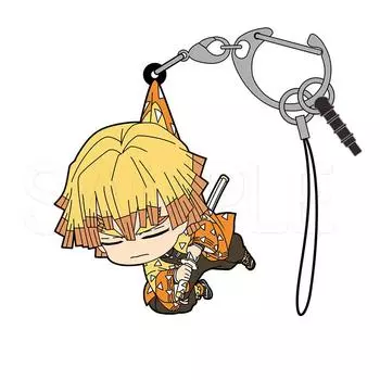 Cospa Demon Slayer Kimetsu no Yaiba Zenitsu Agatsuma Tsumamare Rubber Mascot Lightning Strike Ver.