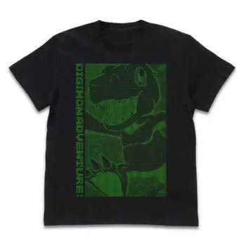 Cospa Digimon Adventure: Agumon Digital Graphic T-shirt BLACK XL size