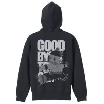 Cospa Dragon Ball Z Goodbye Ten-san Luminous Zip Parka BLACK S size