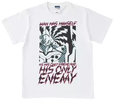 Cospa Evangelion New Theatrical Version First Unit ENEMY футболка БЕЛАЯ размер S