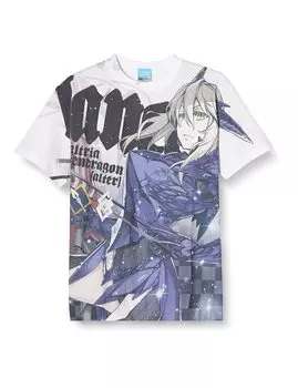 Cospa Fate Grand Order Lancer Altria Pendragon Alter Full Graphic WHITE M size Cotton T-shirt белый