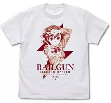 COSPA Футболка A Certain Scientific Railgun T Misaka Mikoto Ver.2.0 БЕЛАЯ, размер XL