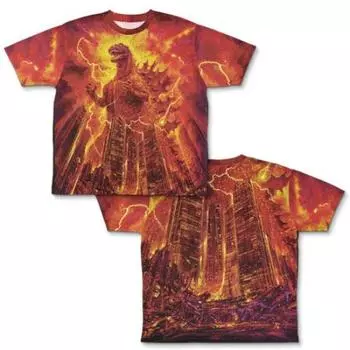 Cospa Godzilla Godzilla 84 Double-sided full graphic shirt L size