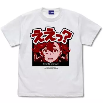 Cospa Mobile Suit Gundam Witch of Mercury Sletta WHITE L size Huh? T-shirt белый