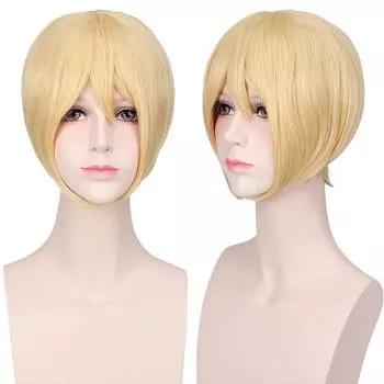 Cosplay Force Fire Iris Nun Halloween Costume Battle Firefighters Outfit Uniform Wig Only,30cm/11.81in