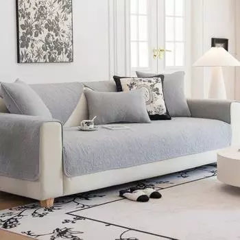 Cotton Sofa Cushion for All Seasons, Simple Modern Non-slip Sofa Cushion Fabric Art Pure Cotton Sofa Cover Cover Cloth 70*70cm