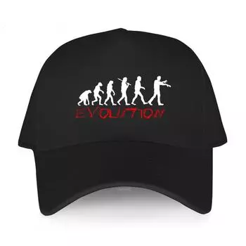 Cotton unisex Adjustable Baseball Cap Evolution of Zombie Funny Men Hats - Birthday Gift For Dad Him summer yawawe brand hat Adjustable