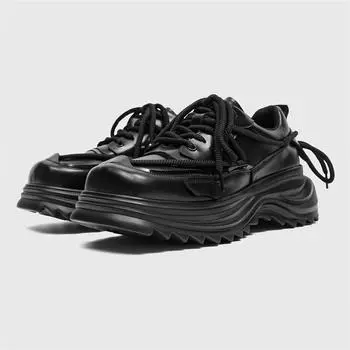 Couple Darth Vader Daddy shoes platform heightened 6CM casual sports shoes high street dark functional trendy shoes men 38-Male code