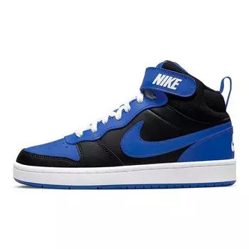 Кроссовки Nike Court Borough Mid 2 GS Черный Королевский Синий Детские Сине-Белые DM8872-001 39