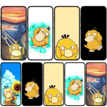 Cover for iPhone 16 15 14 Xiaomi Redmi Note 13 12 11 Pro Max X 10 8 9 XR Samsung Galaxy S24 S23 A05 A15 13C OPPO Huawei Psyduck Cute Casing Phone Case for Samsung Galaxy Note 20 аэро