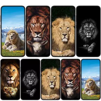 Cover for iPhone 16 15 14 Xiaomi Redmi Note 13 12 11 Pro Max X 10 8 9 XR Samsung Galaxy S24 S23 A05 A15 13C 12C 14C OPPO Huawei Lion Anime Phone Case for Redmi Note 12 Pro 4G олений