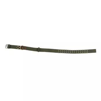 Cow Collar Adjustable 4 Layer Canvas Calf Collar with 2 Rows Metal Buckle for Horse Sheep Cattle M(59cm / 23.2in Long)
