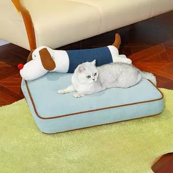 Cowboy Pet Bed Cat Nest Summer Cooling Removable and Washable Cat Bed Small and Medium-sized Dogs Four-season Sofa 72*56*30cm