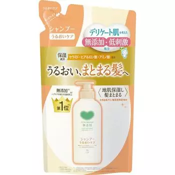 Cowbrand Cow Soap Kyoshinsha Cowbrand шампунь без добавок увлажняющий уход сменный блок 360 мл